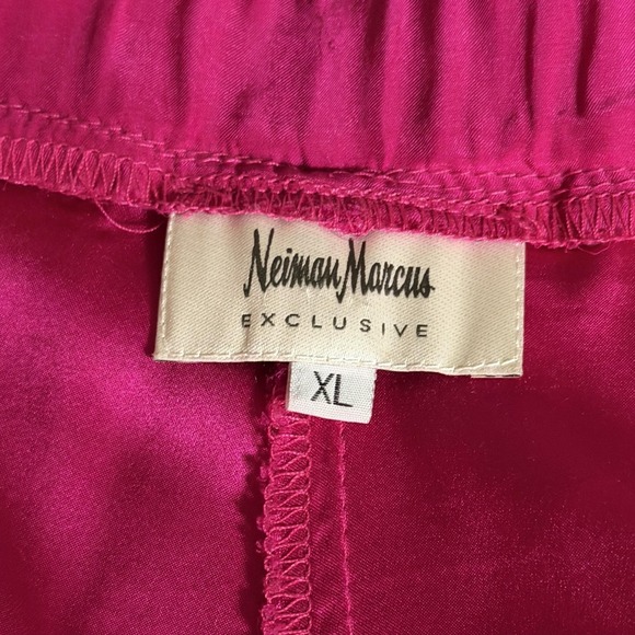 Vintage Neiman‎ Marcus Skirt Womens XL Fuchsia Maxi Long Elastic Waist Pockets - Picture 13 of 15